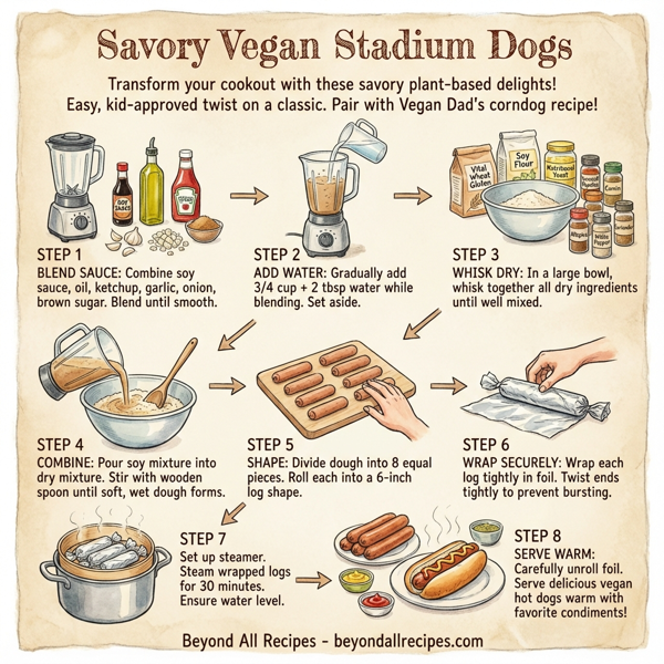Savory Vegan Stadium Dogs instructions