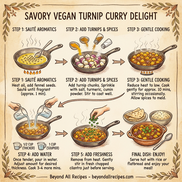 Savory Vegan Turnip Curry Delight instructions