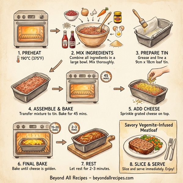 Savory Vegemite-Infused Meatloaf instructions