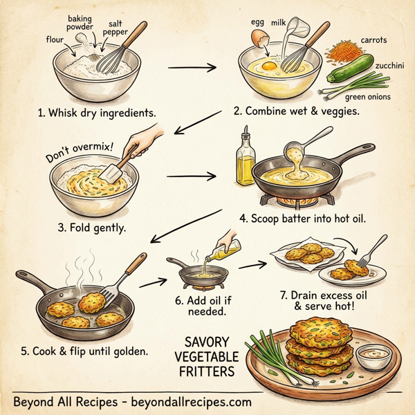 Savory Vegetable Fritters instructions