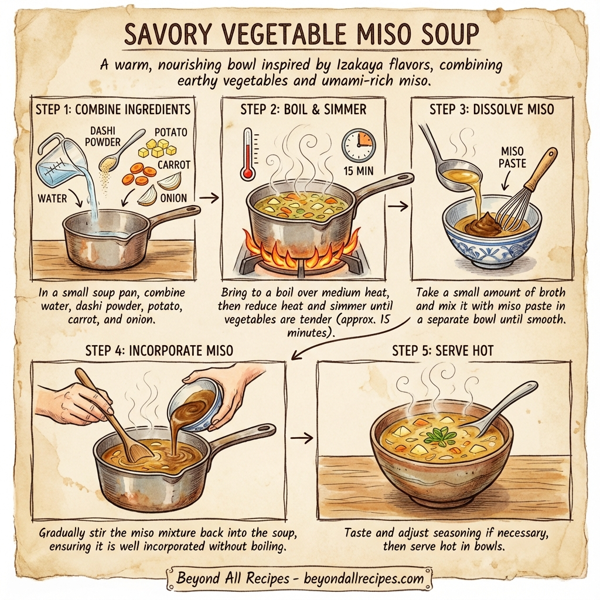 Savory Vegetable Miso Soup instructions