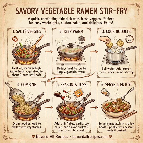 Savory Vegetable Ramen Stir-Fry instructions