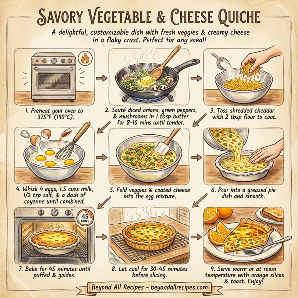 Savory Vegetable & Cheese Quiche instructions