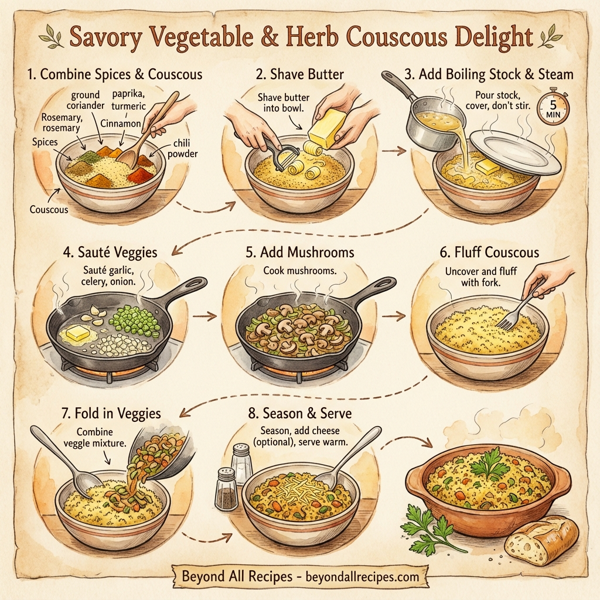 Savory Vegetable & Herb Couscous Delight instructions