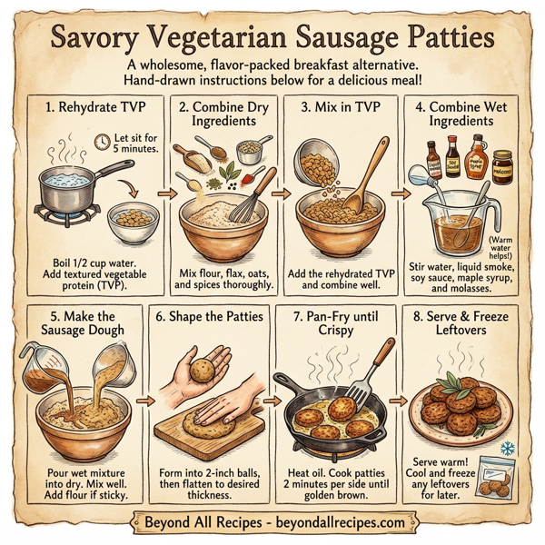 Savory Vegetarian Sausage Patties instructions