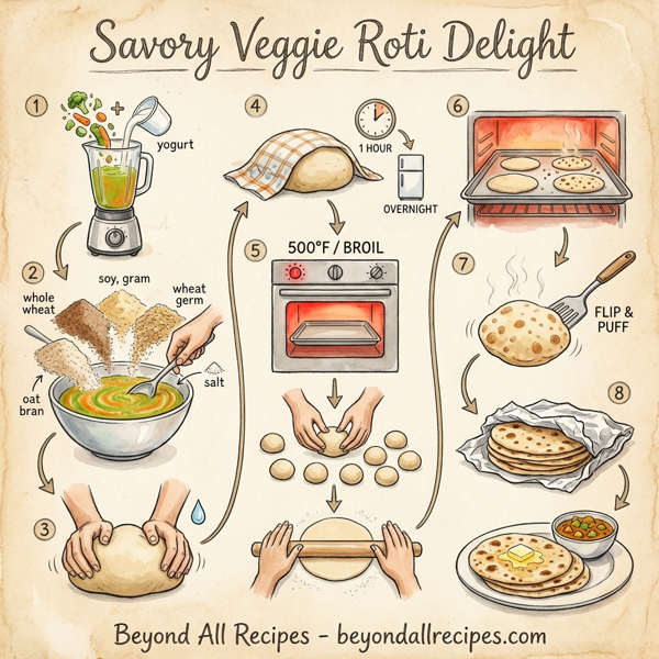 Savory Veggie Roti Delight instructions