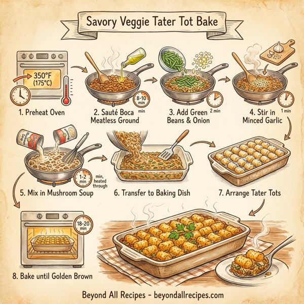 Savory Veggie Tater Tot Bake instructions