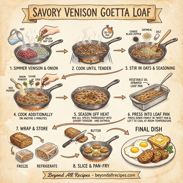 Savory Venison Goetta Loaf instructions