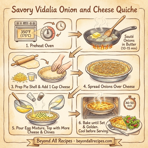 Savory Vidalia Onion and Cheese Quiche instructions
