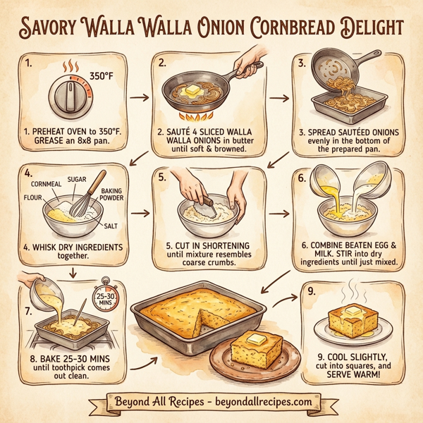 Savory Walla Walla Onion Cornbread Delight instructions