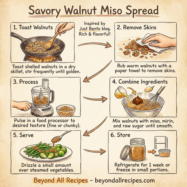 Savory Walnut Miso Spread instructions
