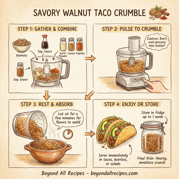 Savory Walnut Taco Crumble instructions