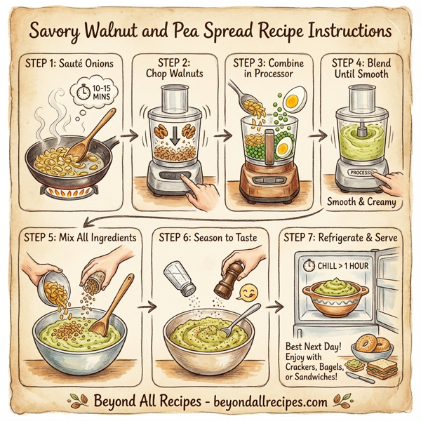 Savory Walnut and Pea Spread instructions
