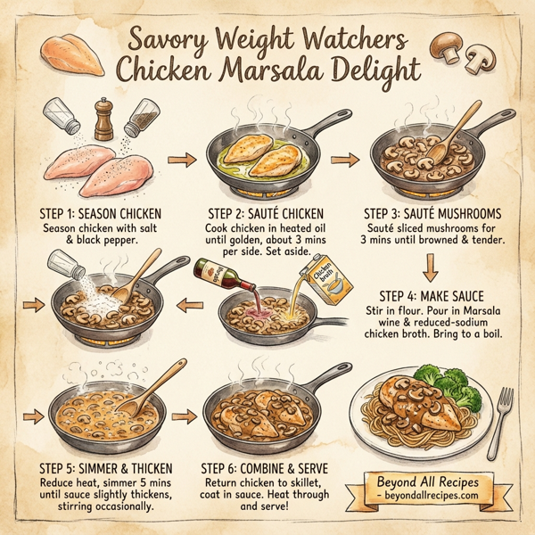 Savory Weight Watchers Chicken Marsala Delight instructions