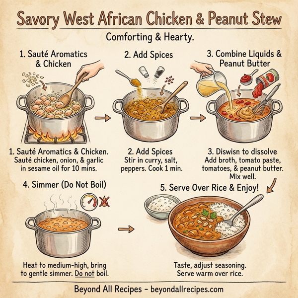 Savory West African Chicken and Peanut Stew instructions