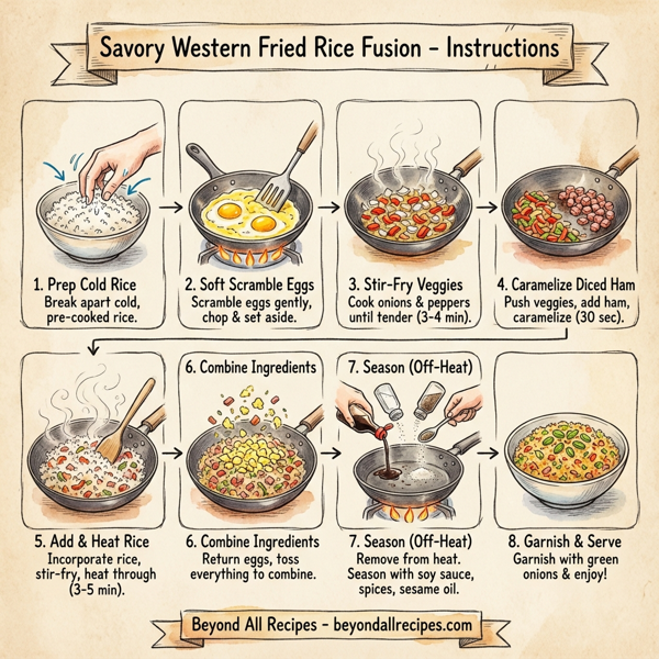 Savory Western Fried Rice Fusion instructions