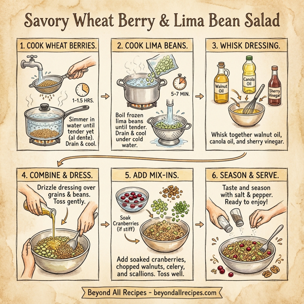 Savory Wheat Berry & Lima Bean Salad instructions