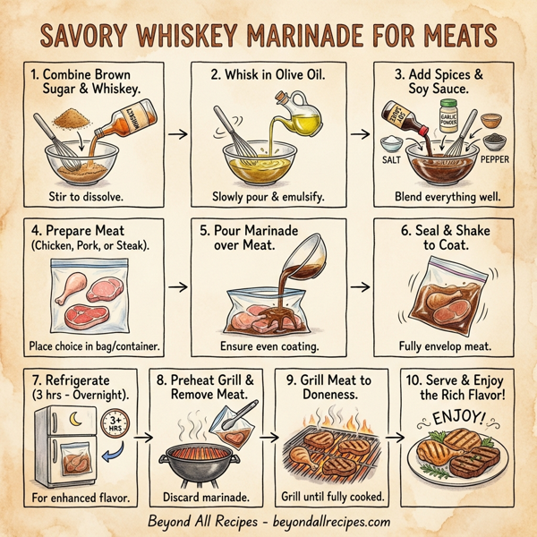 Savory Whiskey Marinade for Meats instructions