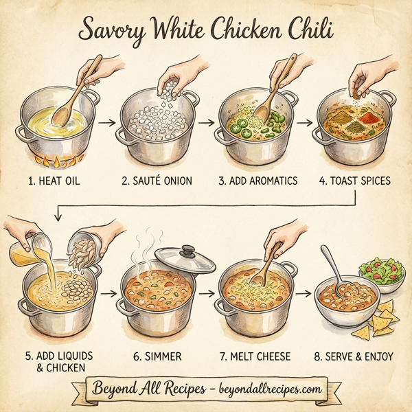Savory White Chicken Chili instructions