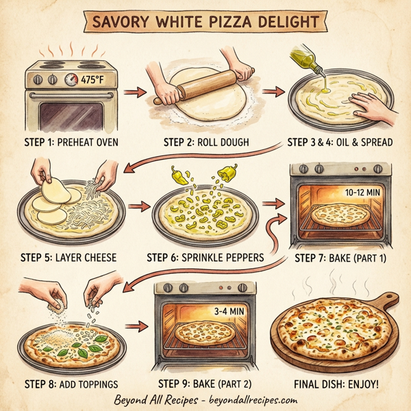 Savory White Pizza Delight instructions