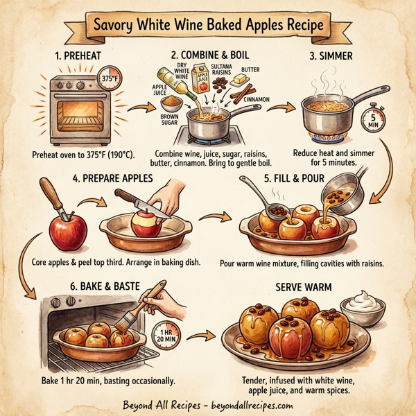 Savory White Wine Baked Apples instructions