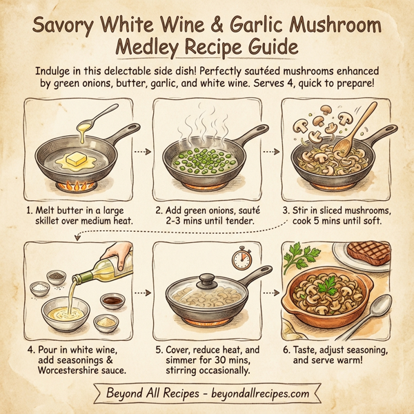 Savory White Wine and Garlic Mushroom Medley instructions