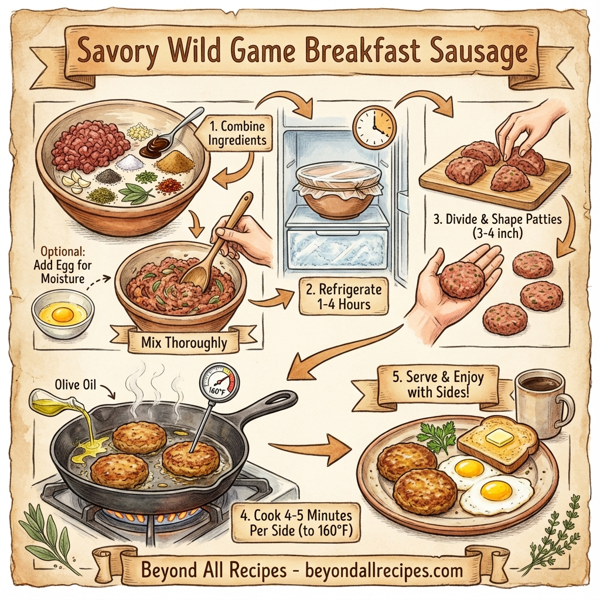 Savory Wild Game Breakfast Sausage instructions