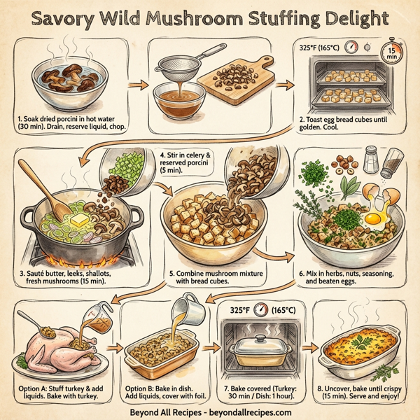 Savory Wild Mushroom Stuffing Delight instructions