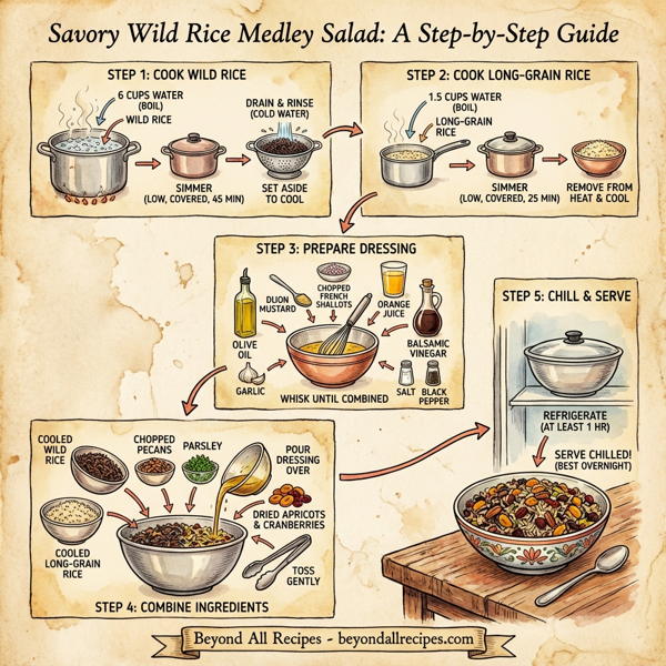 Savory Wild Rice Medley Salad instructions