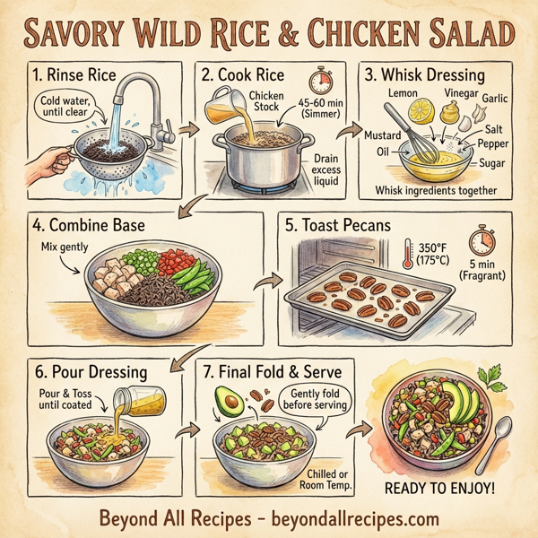 Savory Wild Rice and Chicken Salad instructions