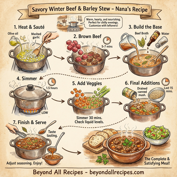 Savory Winter Beef & Barley Stew instructions