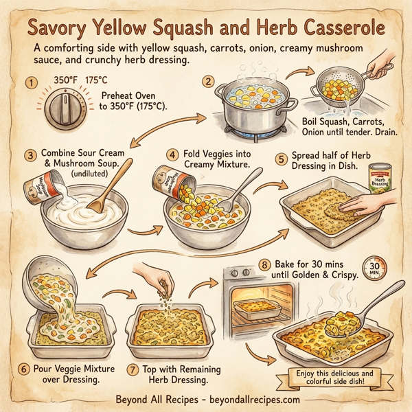 Savory Yellow Squash and Herb Casserole instructions