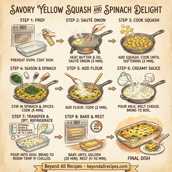 Savory Yellow Squash and Spinach Delight instructions