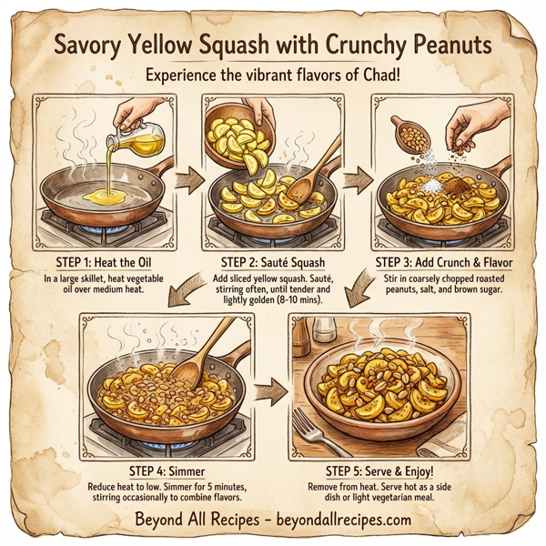 Savory Yellow Squash with Crunchy Peanuts instructions