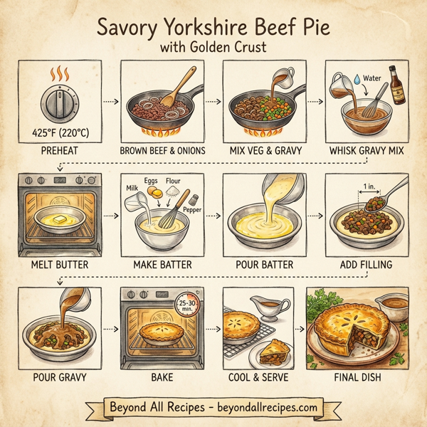 Savory Yorkshire Beef Pie with Golden Crust instructions