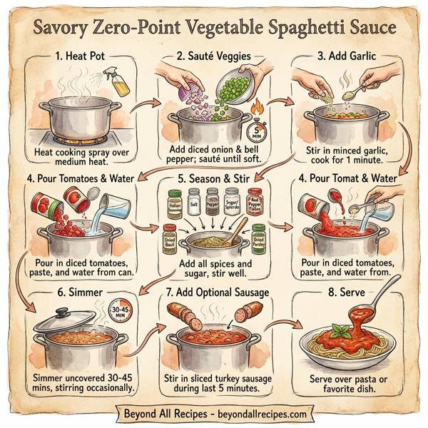 Savory Zero-Point Vegetable Spaghetti Sauce instructions