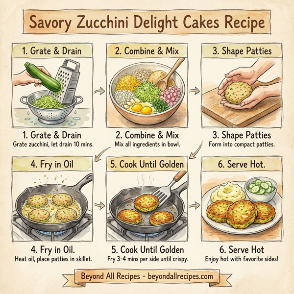 Savory Zucchini Delight Cakes instructions