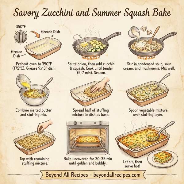 Savory Zucchini and Summer Squash Bake instructions