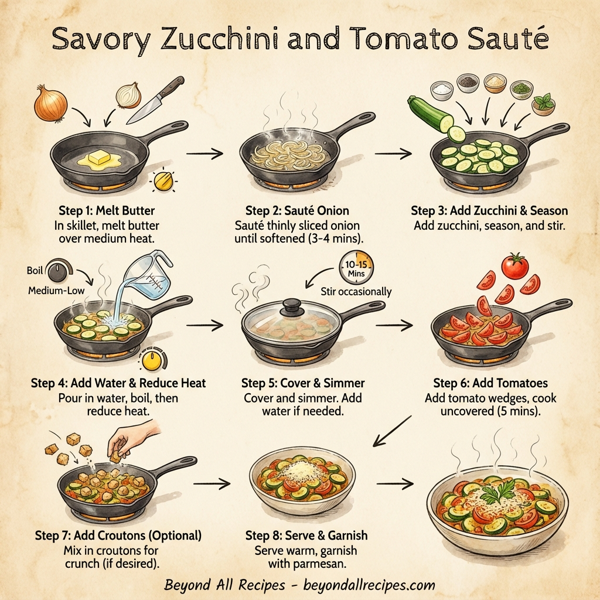Savory Zucchini and Tomato Sauté instructions