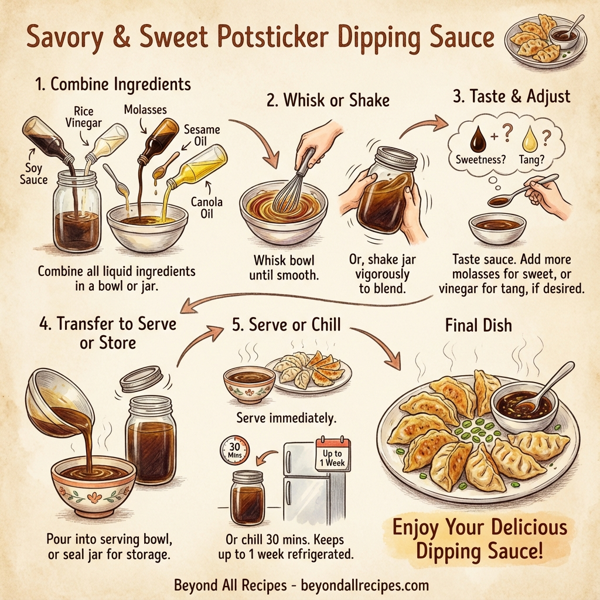 Savory & Sweet Potsticker Dipping Sauce instructions