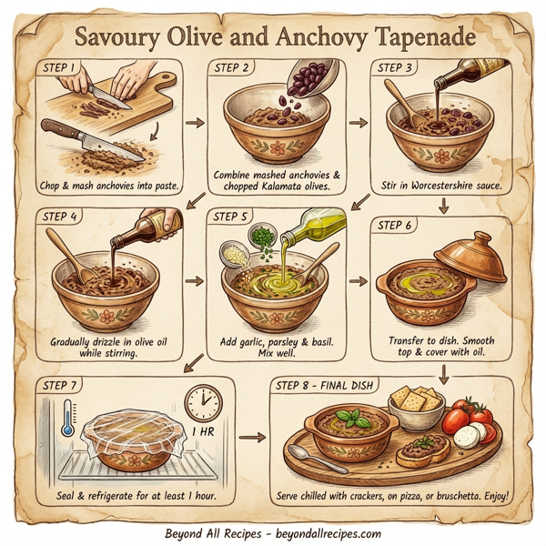 Savoury Olive and Anchovy Tapenade instructions