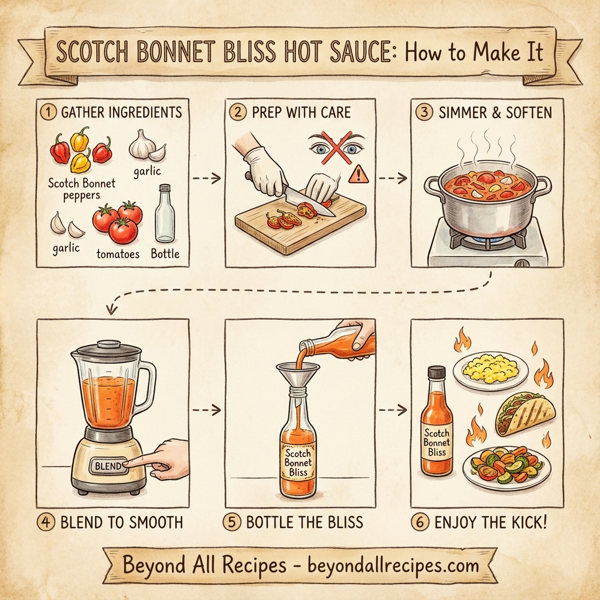 Scotch Bonnet Bliss Hot Sauce instructions