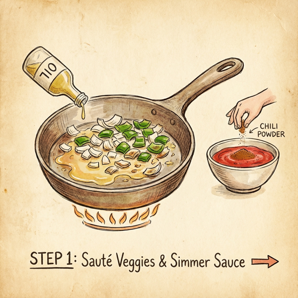 Scrambled Egg Enchiladas with Spicy Tomato Sauce instructions