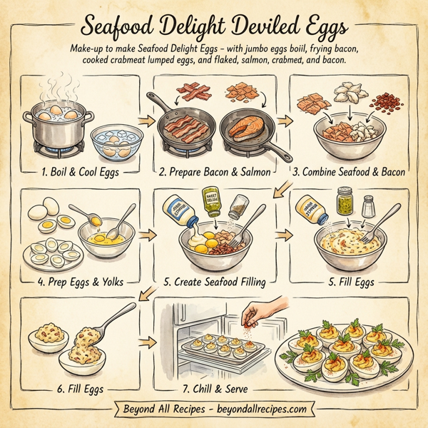Seafood Delight Deviled Eggs instructions