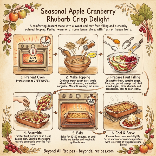 Seasonal Apple Cranberry Rhubarb Crisp Delight instructions