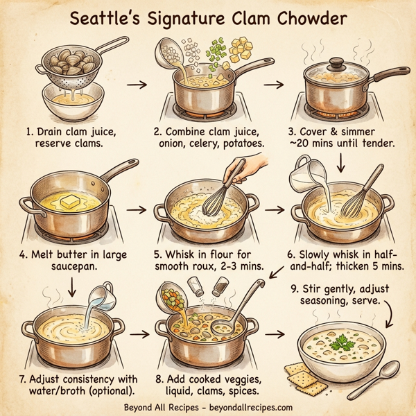 Seattle's Signature Clam Chowder instructions
