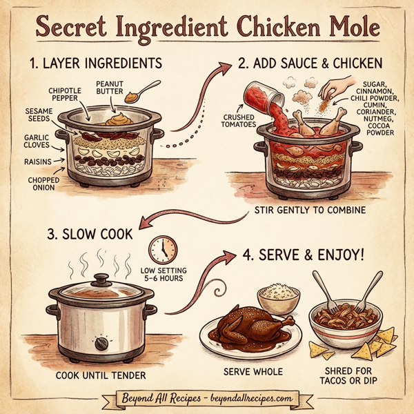 Secret Ingredient Chicken Mole instructions