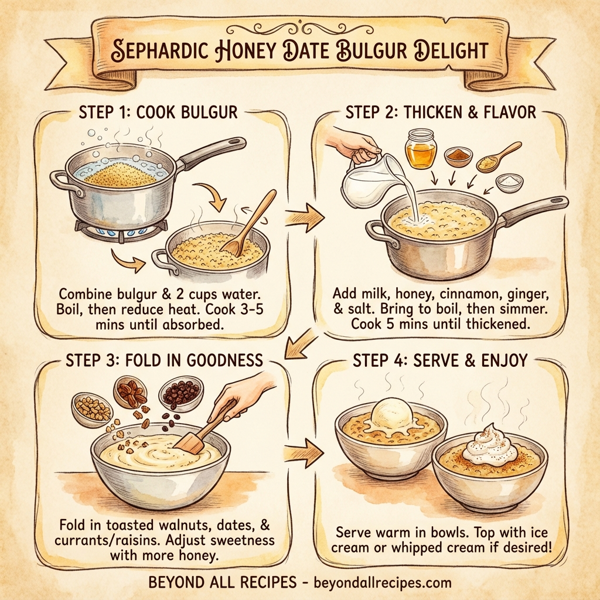 Sephardic Honey Date Bulgur Delight instructions
