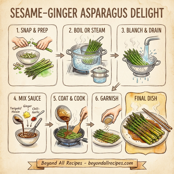 Sesame-Ginger Asparagus Delight instructions
