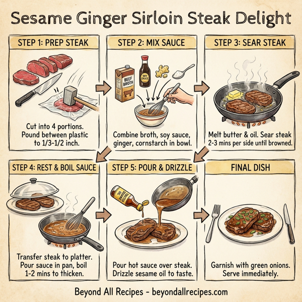 Sesame Ginger Sirloin Steak Delight instructions